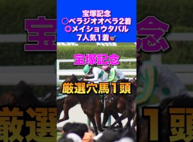 【宝塚記念2026】厳選穴馬1頭