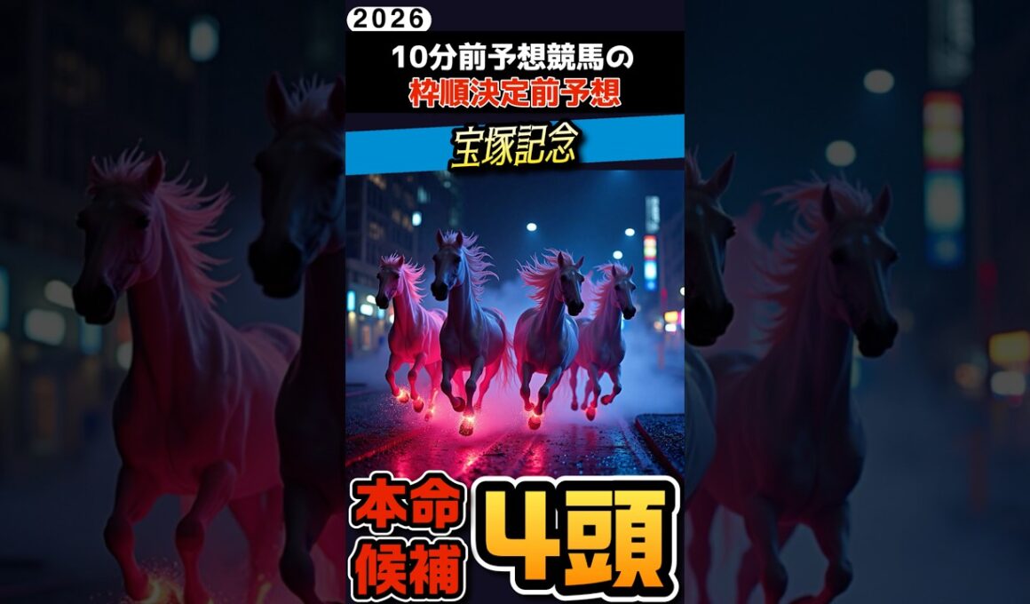 宝塚記念！宝塚記念はこの4頭から本命を決めたいと思います #競馬予想