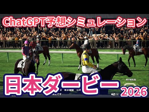 【日本ダービー2026】【東京優駿2026】枠確定後シミュレーション ChatGPTによる過去データを駆使した予想を公開、AIが導き出した本命馬は！？ #4200