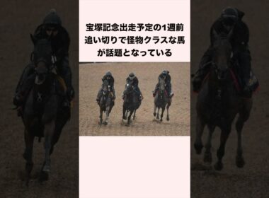 宝塚記念出走予定の1週前追い切りで怪物クラスな馬が話題となっている #競馬 #競馬予想 #shorts