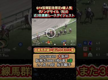 【ダノンデサイル】 宝塚記念想定4番人気！近3走ダイジェスト　#競馬  #宝塚記念  #ダノンデサイル  #戸崎圭太  #shorts