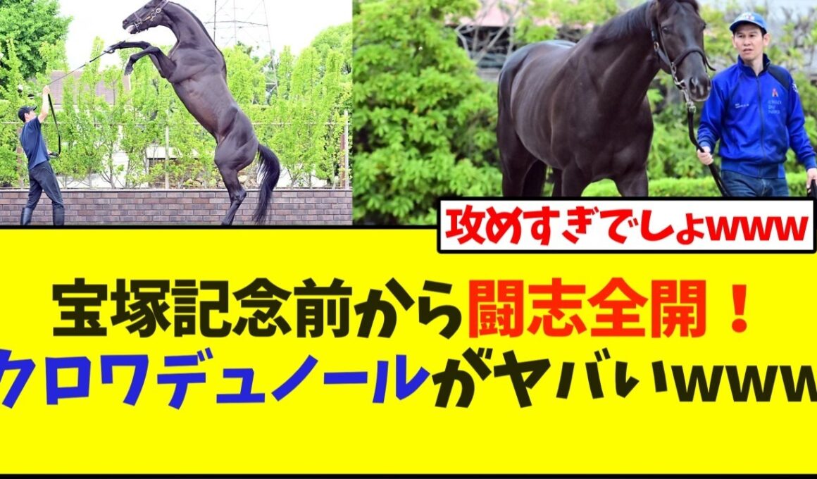 宝塚記念前から闘志全開！ クロワデュノールがヤバいwww【競馬】