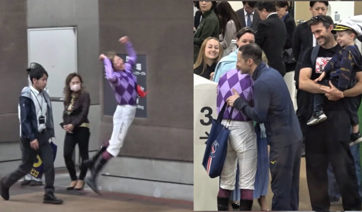 【オークス2026】ルメールらに祝福される今村聖奈騎手 検量室の様子 ジュウリョクピエロ【現地】