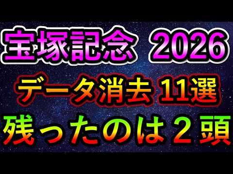 宝塚記念2026 【消去データ11選】　最後まで残ったのは2頭のみ