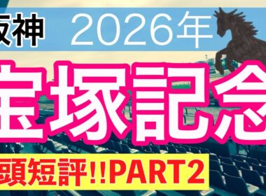 【宝塚記念2026】蓮の競馬予想(全頭短評PART2)〜ダービーは11人気バステール穴馬推奨