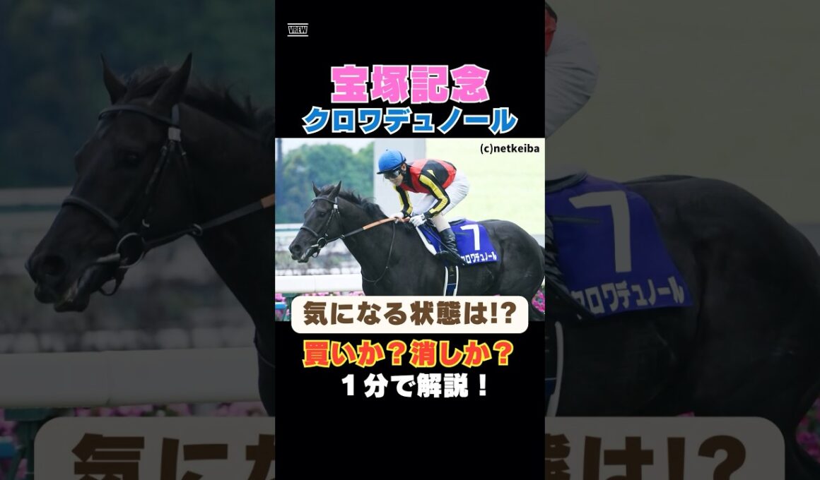 【宝塚記念2026】気になる状態面は⁉クロワデュノールは買いか消しか１分で解説！