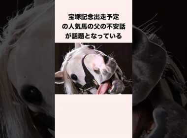 宝塚記念出走予定の人気馬の父の不安話が話題となっている #競馬 #競馬予想 #shorts