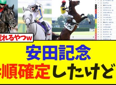 安田記念の枠順確定！上位人気の枠がヤバいw【安田記念】