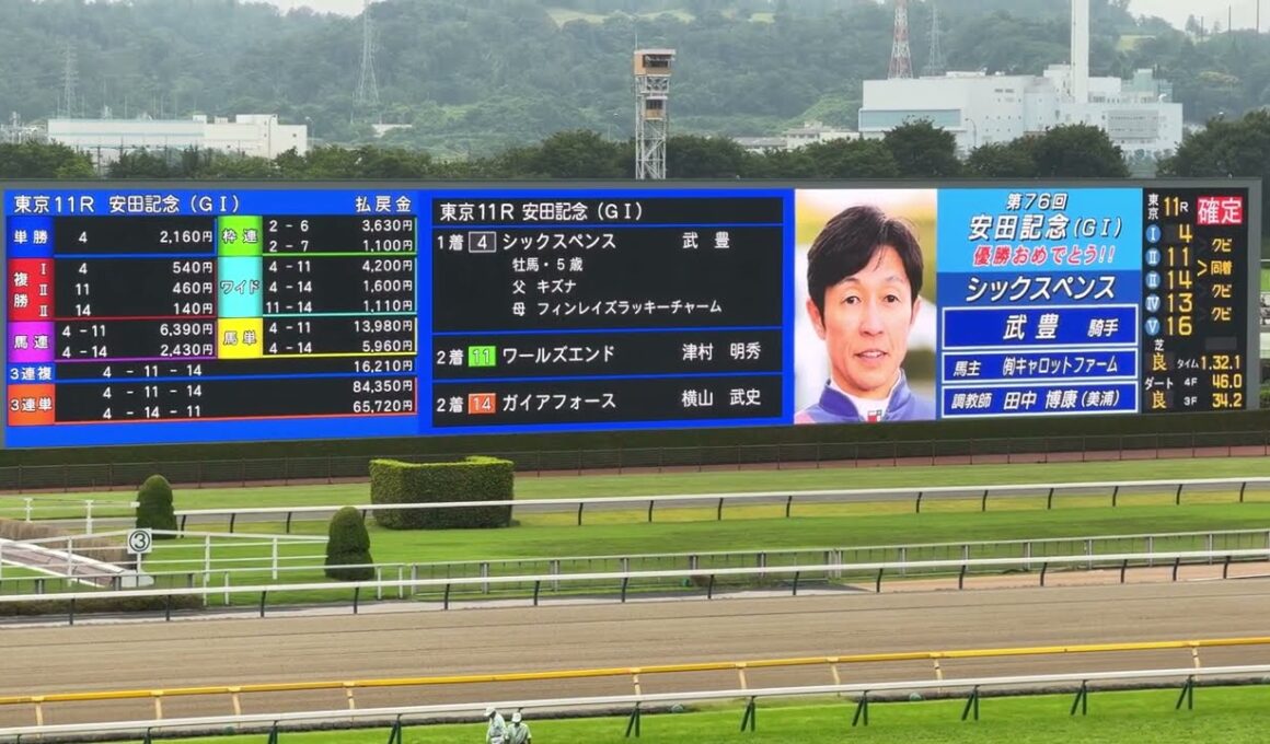 第76回安田記念　煽りV〜ファンファーレ〜レース〜ウイニングラン〜確定