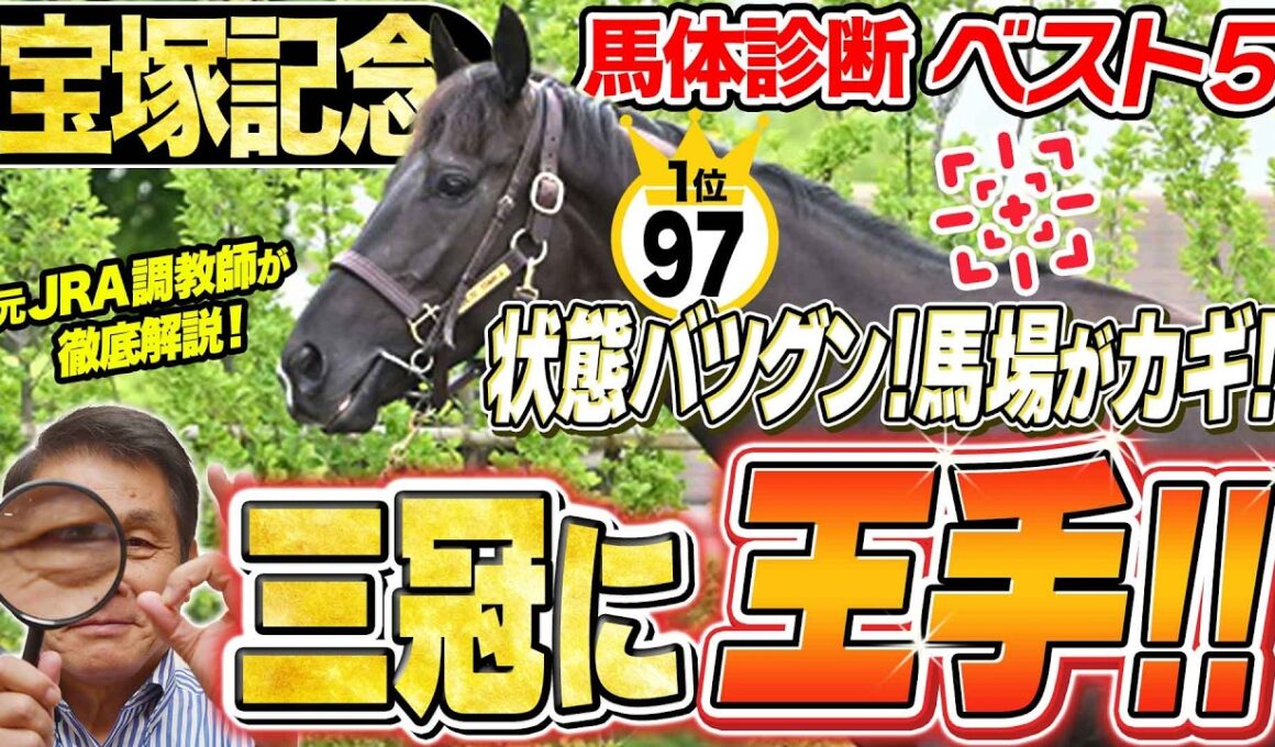 【宝塚記念2026】春・古馬GⅠ三冠達成に期待！GⅠ馬に引けを取らない好馬体の挑戦者も！中村均元調教師が馬体診断ベスト５を発表 ！《東スポ競馬》
