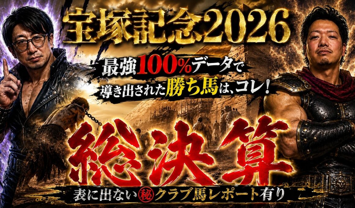 【宝塚記念2026予想】㊙クラブ馬レポート×最強100％データで導き出された勝ち馬はコレ！！【春の総決算】