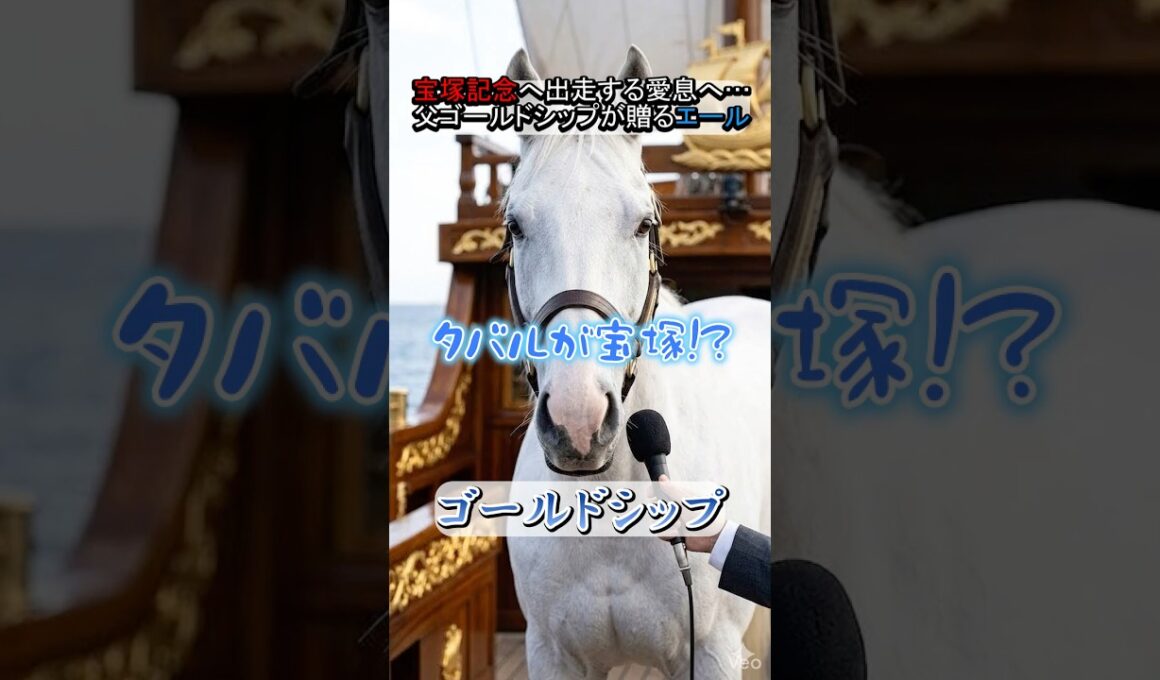 宝塚記念出走の息子メイショウタバルへ、父ゴールドシップからまさかの伝言w #ゴールドシップ #メイショウタバル #宝塚記念 #競馬 #ウマ娘