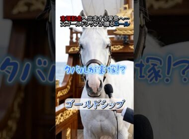 宝塚記念出走の息子メイショウタバルへ、父ゴールドシップからまさかの伝言w #ゴールドシップ #メイショウタバル #宝塚記念 #競馬 #ウマ娘