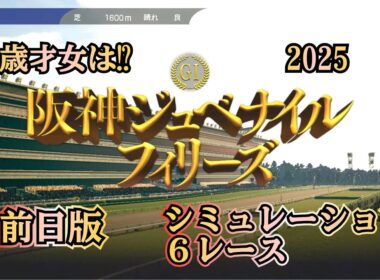 阪神ジュベナイルフィリーズ 2025 G1 前日版 シミュレーション ６レース  才女を探せ！