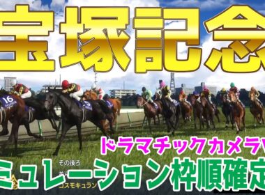 【宝塚記念2026・予想】シミュレーション枠順確定版【ドラマチックカメラVer.】春のグランプリ宝塚記念を展開・追い切りファクターで徹底攻略する！！クロワデュノール・メイショウタバル＆武豊騎手中心！