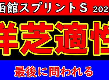 【函館スプリントステークス2026予想】今年の洋芝が問う条件 主役候補が入れ替わるかもしれません