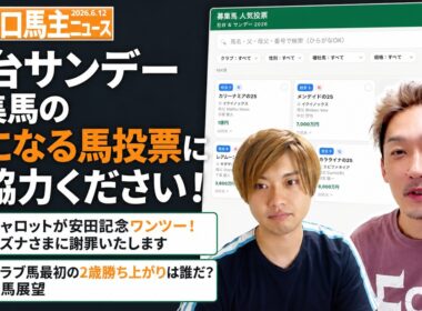 【週刊一口馬主ニュース】安田記念をキズナ産駒が勝利したことについて謝罪いたします🙇‍♂️社台サンデー募集馬についてのアンケートにぜひご協力ください！【節約大全】Vol.1470