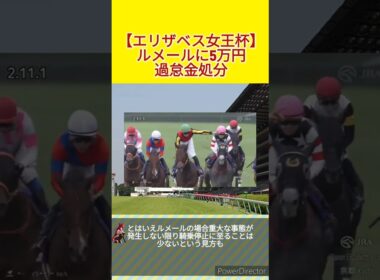 【エリザベス女王杯2024】ルメール過怠金5万円　#競馬