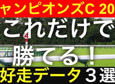 【チャンピオンズカップ2025】好走馬を見抜く３つのデータを解説します【先週◎マスカレードボール的中】