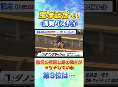 宝塚記念 高橋賢司TMの調教ベスト３は！？ #競馬  #宝塚記念 #追い切り