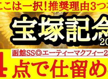 【宝塚記念2026】最終予想！！◎は一択！3つの理由から文句なしでこの馬から！