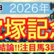 【宝塚記念2026】蓮の競馬予想(最終結論)〜東京ダービーは注目馬3頭中3頭で馬券内独占