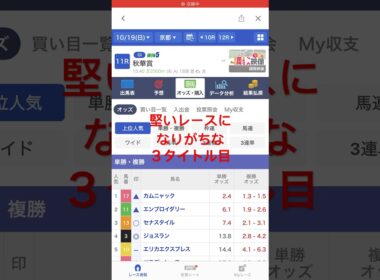 #秋華賞 #競馬 #JRA #予想 #ジョスラン #テレサ #セナスタイル