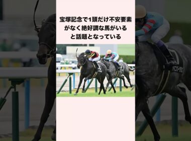 宝塚記念で1頭だけ不安要素がなく絶好調な馬がいると話題となっている #競馬 #競馬予想 #shorts