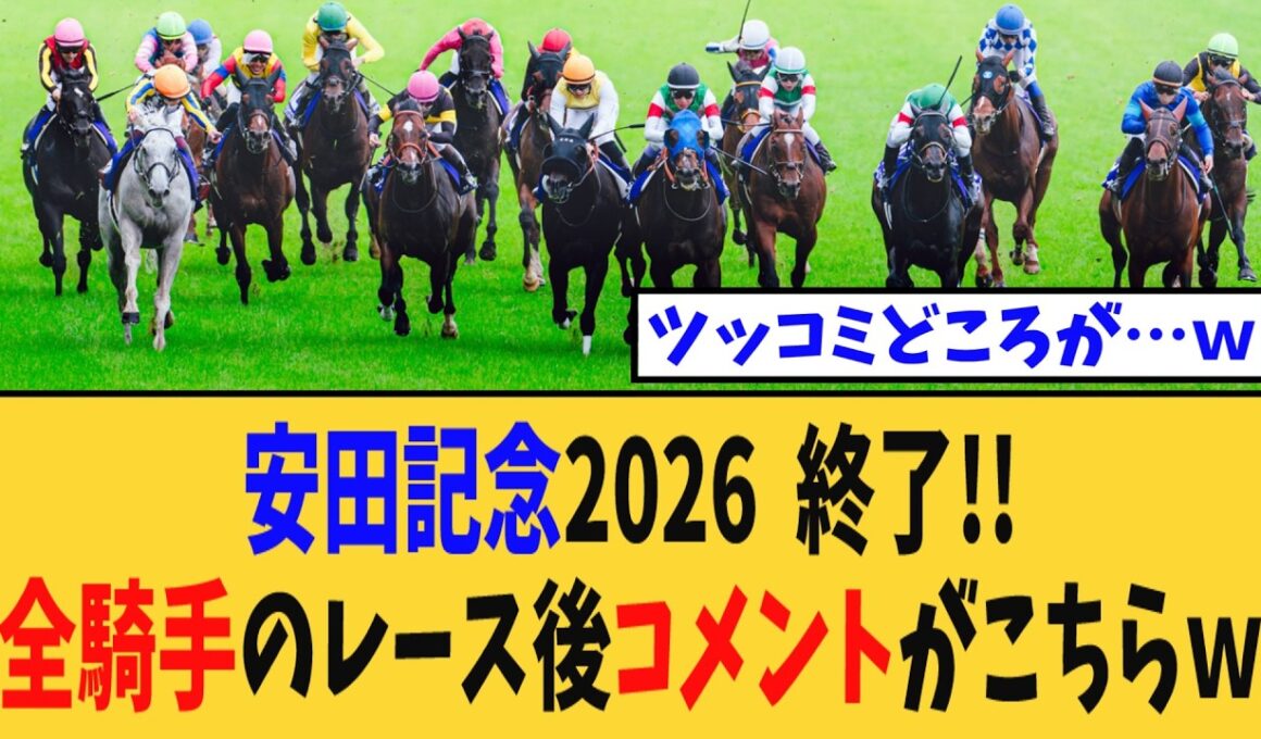 【安田記念】激闘後の全騎手のレース後コメントがこちらｗｗｗ【競馬反応集】