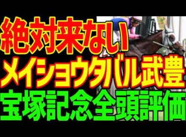 【宝塚記念】クロワデュノール春古馬3冠に王手！この枠順は？メイショウタバルと武豊は阪神でも絶対に来ない！ミュージアムマイル、レガレイラ、ダノンデサイルは？2026年宝塚記念全頭評価動画【競馬ゆっくり】