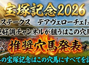 【宝塚記念2026】推奨穴馬発表！この穴馬頭まであるぞ！クロワデュノールを脅かすのはこの穴馬！！