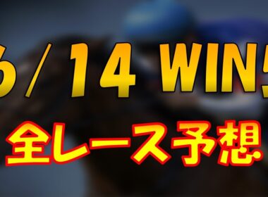 【6月14日WIN5全レース徹底予想】全レースの予想を完全公開！WIN5的中！？