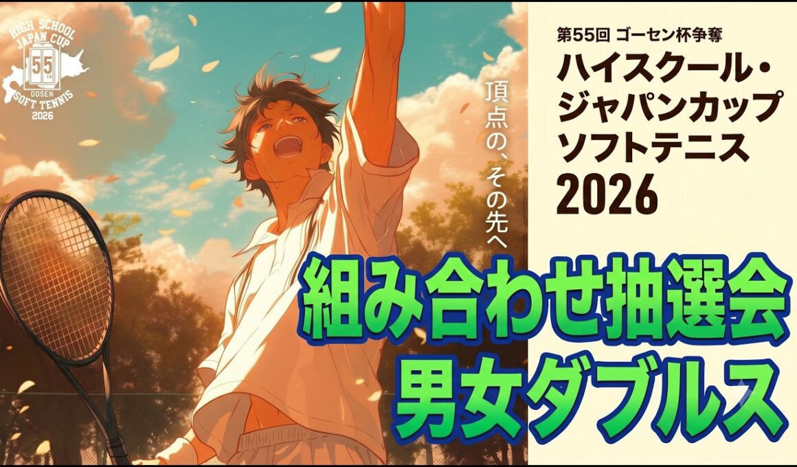 【ハイジャパ2026ダブルス組み合わせ抽選会】第55回ゴーセン杯争奪ハイスクールジャパンカップ2026 男女ダブルス組み合わせ抽選会