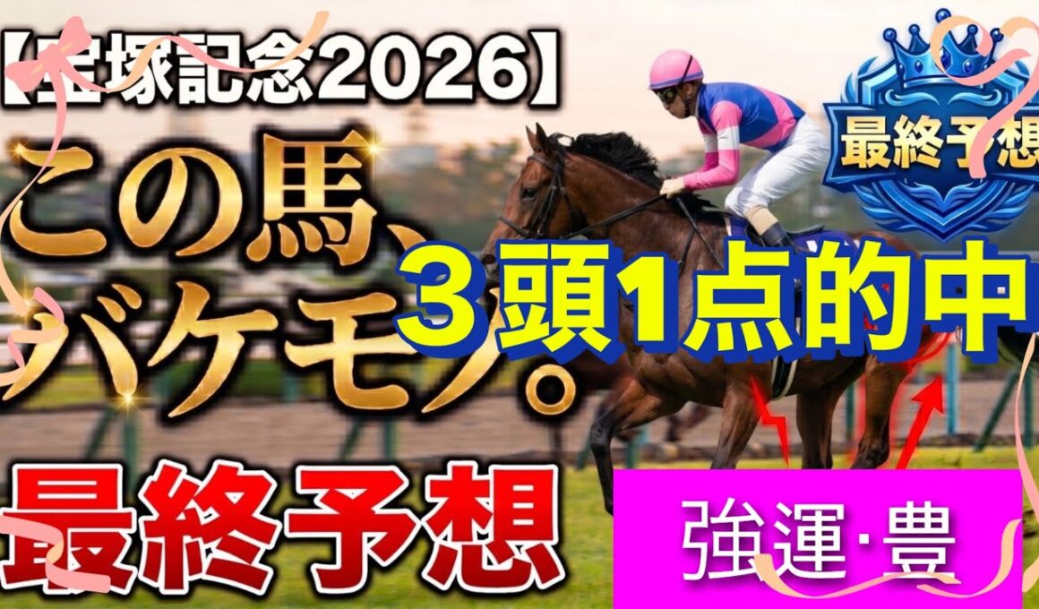 🎯【宝塚記念2026】上半期グランプリはこの馬で決まり！強すぎる「バケモノ」徹底解説‼️逃げの展開中心にメイショウタバルの動き、クロワデュノール、ダノンデサイルは⁉️タガノデュードは飛んでくるの⁉️