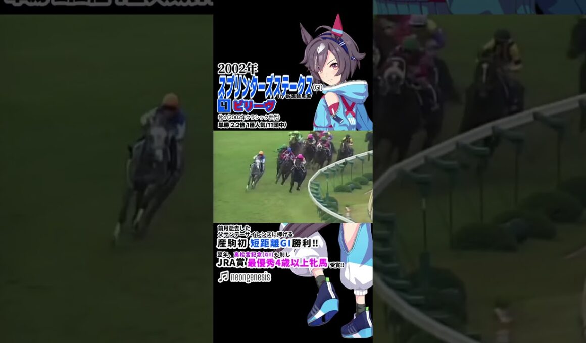 ビリーヴ 2002年 スプリンターズステークス #競馬 #武豊 #ウマ娘