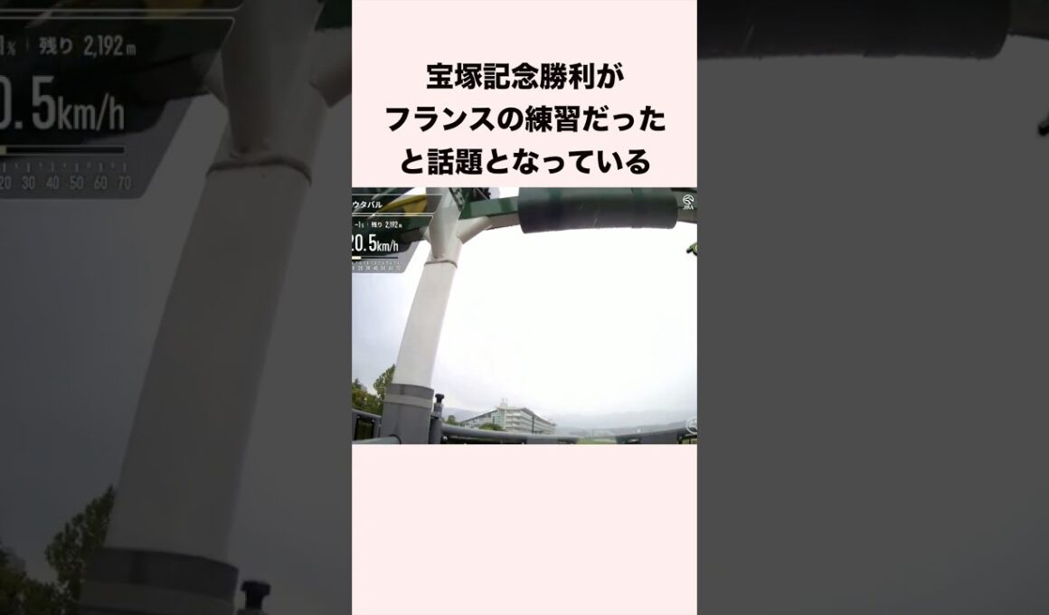 宝塚記念勝利がフランスの練習だったと話題となっている #競馬 #競馬予想 #shorts
