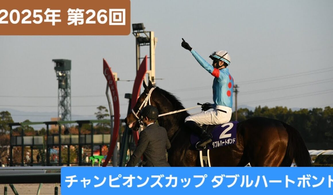【現地映像】2025年第26回チャンピオンズカップ（G1）優勝馬ダブルハートボンド号