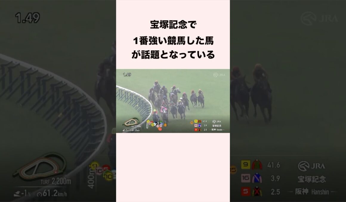 宝塚記念で1番強い競馬した馬が話題となっている #競馬 #競馬予想 #shorts