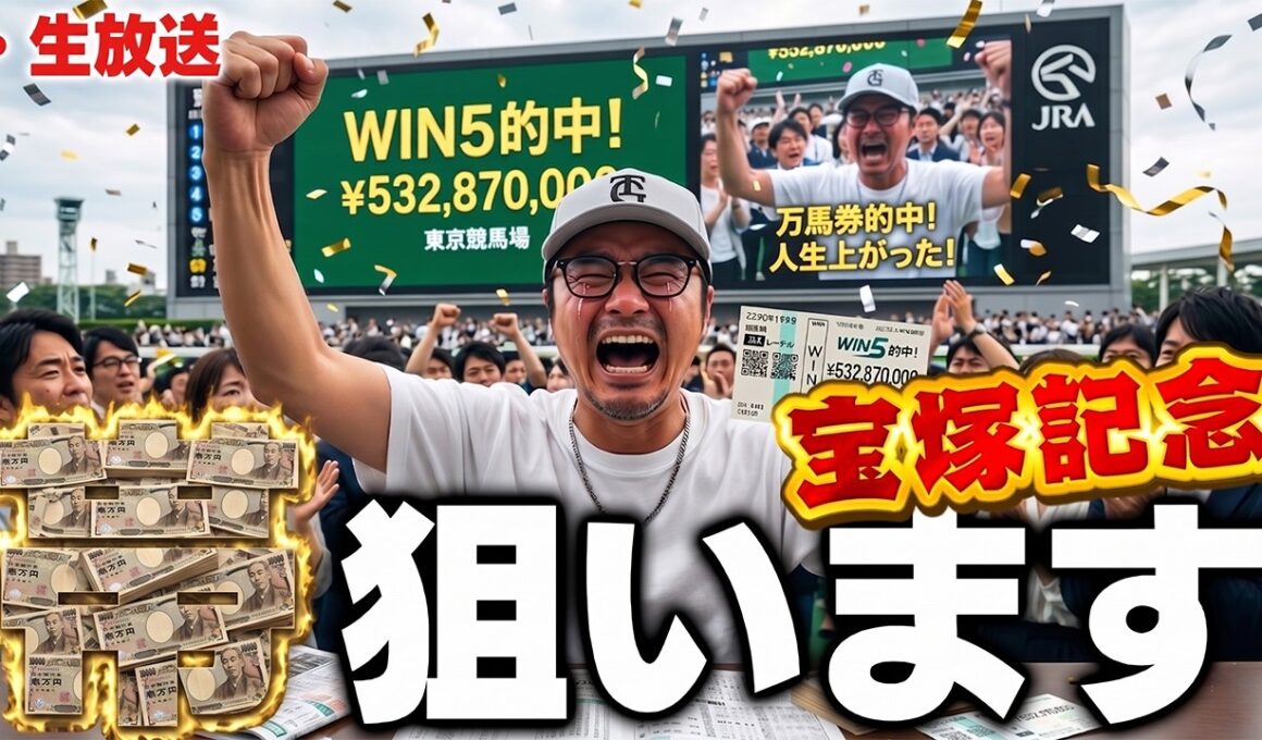 【競馬生放送】昨日の50万円かけます。G1宝塚記念、絶対に100万円以上当てます