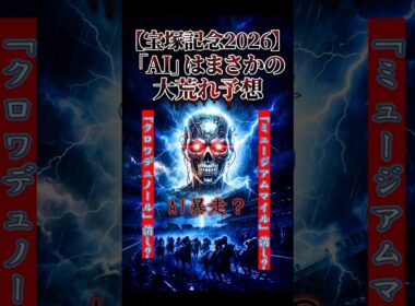 【宝塚記念2026】「AI」はまさかの大荒れ予想