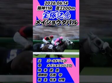 連覇！メイショウタバル【宝塚記念2026】