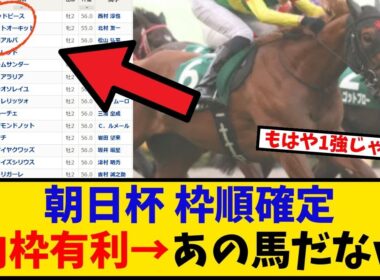 【朝日杯FS】「枠順確定 断然内枠有利←だったら、あの馬しかいないよな！」に対するみんなの反応【反応集】