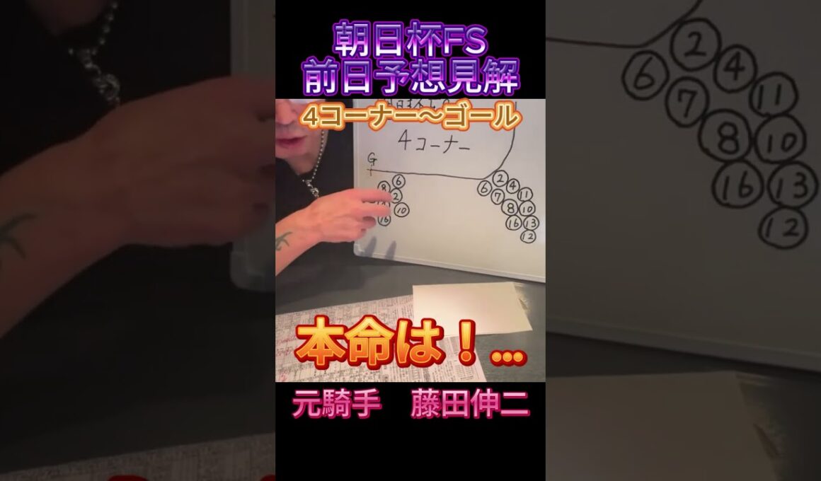 朝日杯FS前日予想見解　元騎手藤田伸二が語る！ #元騎手 #藤田伸二 #競馬＃朝日杯FS＃本命＃ニタモノドウシ