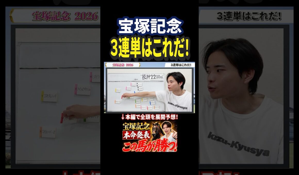 宝塚記念2026！クロワデュノールやメイショウタバル、ダノンデサイル、ミュージアムマイル激突！3連単はこれ！#競馬 #競馬予想 #馬券 #おすすめ #宝塚記念 #shorts