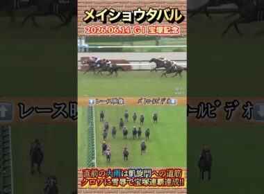 【宝塚記念】武豊2週連続GI勝利！メイショウタバル宝塚連覇達成✨　#競馬  #宝塚記念  #メイショウタバル  #武豊  #GI  #shorts