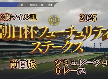 朝日杯フューチュリティステークス 2025 G1  前日版 シミュレーション ６レース