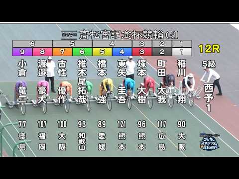 【競輪】岸和田競輪 第77回高松宮記念杯競輪 G1  S級  初日　一次予選　東1R 3R 9R 11R 西2R 4R 10R 12R