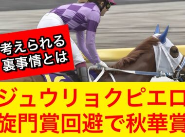 【衝撃】ジュウリョクピエロが凱旋門賞を回避…ぶっつけで秋華賞へ【競馬の反応集】