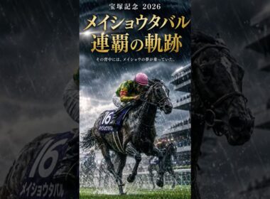 豪雨の宝塚記念【メイショウタバル連覇】 #jra #競馬#メイショウタバル#宝塚記念#武豊#2026宝塚記念