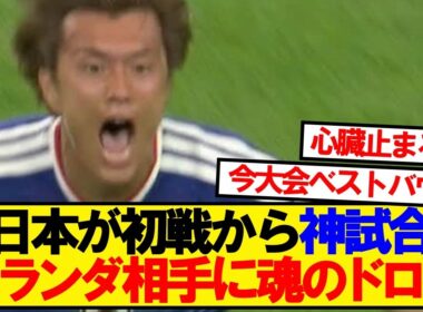 【神試合】日本VSオランダ、みんなの正直な感想がこちら
